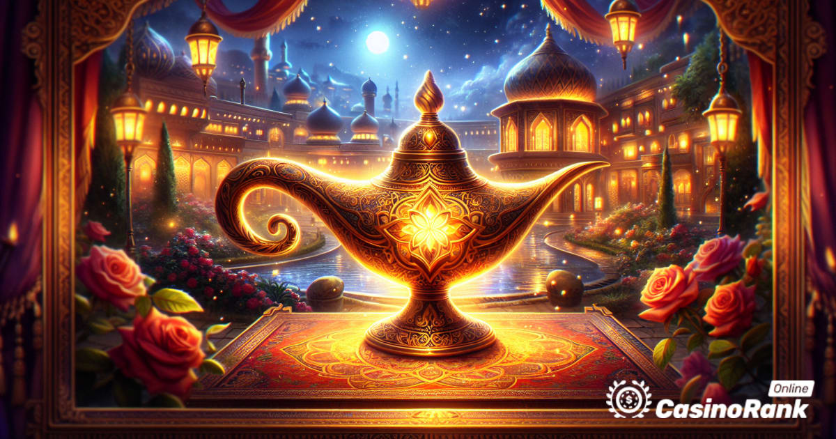 **Alustage maagilise Araabia seiklusega Wizard Gamesi mänguautomaadi "Lucky Lamp" väljalaskega**